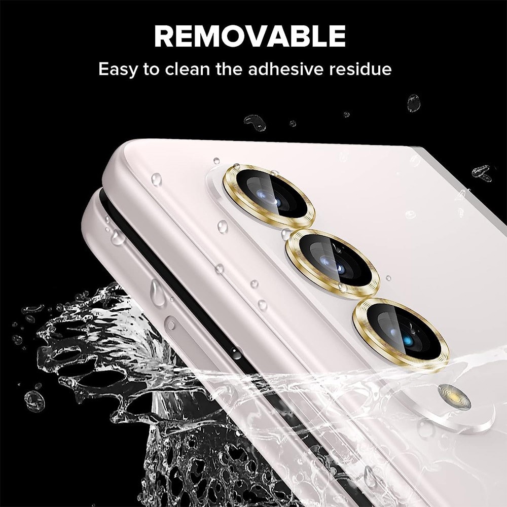 Samsung Galaxy Z Fold 5 Tempered Glass Lens Protector Aluminium Gold