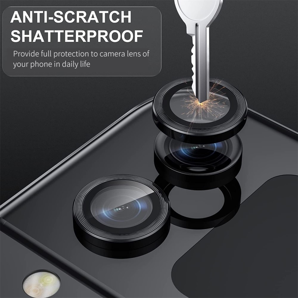 Samsung Galaxy Z Flip 5 Tempered Glass Lens Protector Aluminium Black