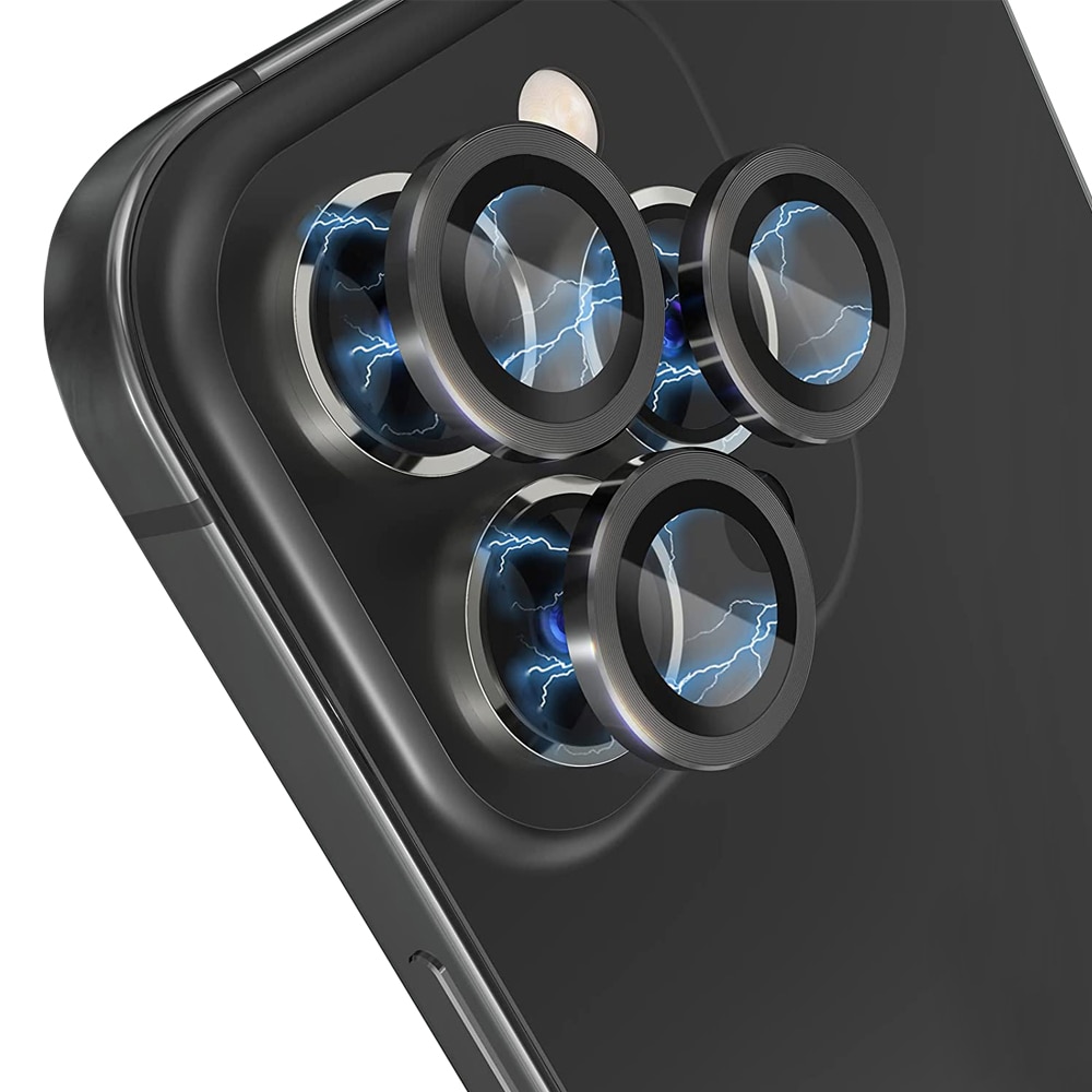 iPhone 11 Pro Max Tempered Glass Lens Protector Aluminum Black