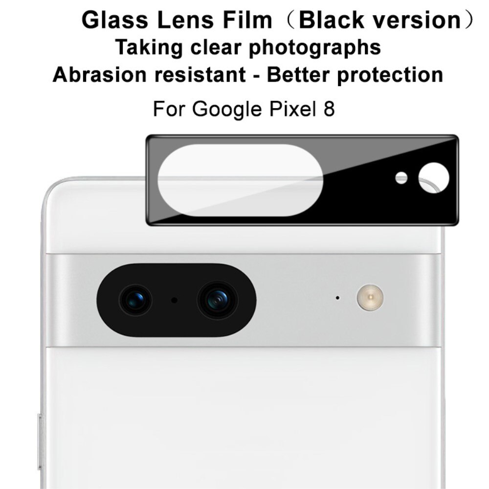 Google Pixel 8 Tempered Glass 0.2mm Lens Protector Black