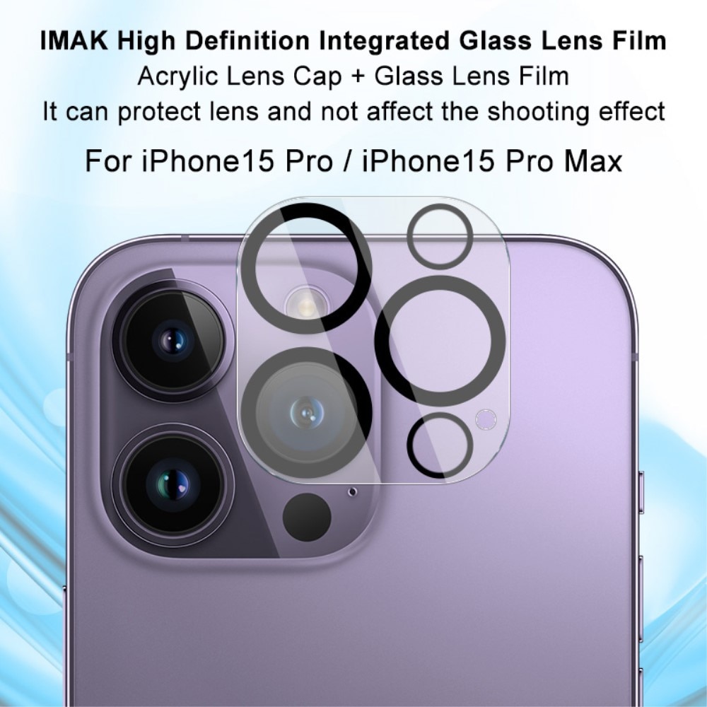 iPhone 15 Pro Max Tempered Glass 0.2mm Lens Protector Transparent