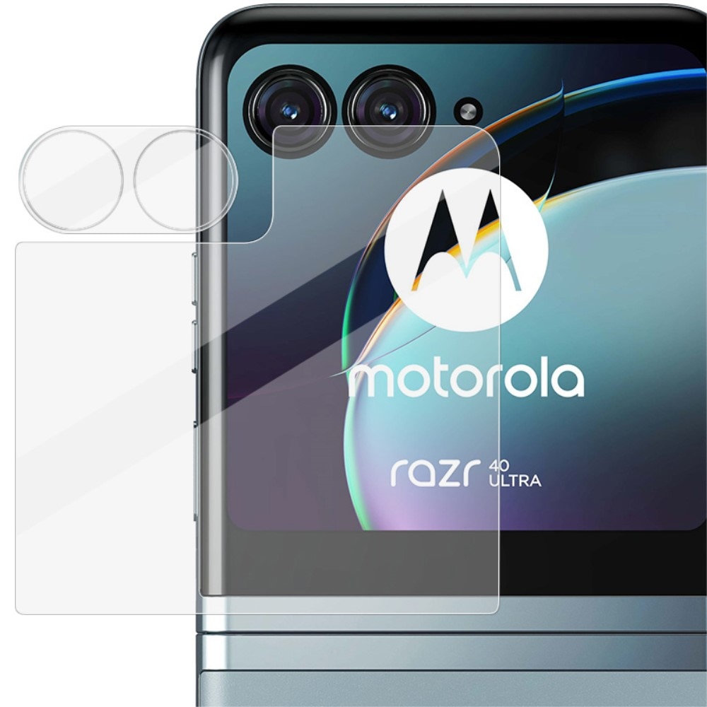 Motorola Razr 40 Ultra Tempered Glass Lens & Outer Screen Protector