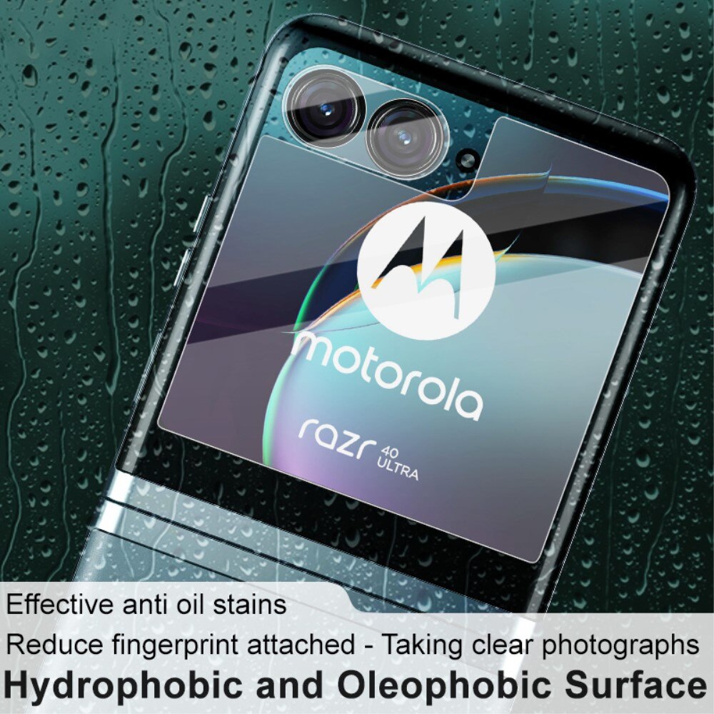 Motorola Razr 40 Ultra Tempered Glass Lens & Outer Screen Protector