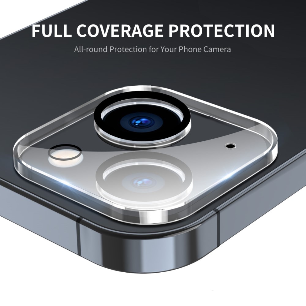iPhone 15 Plus Tempered Glass Lens Protector Aluminium Transparent
