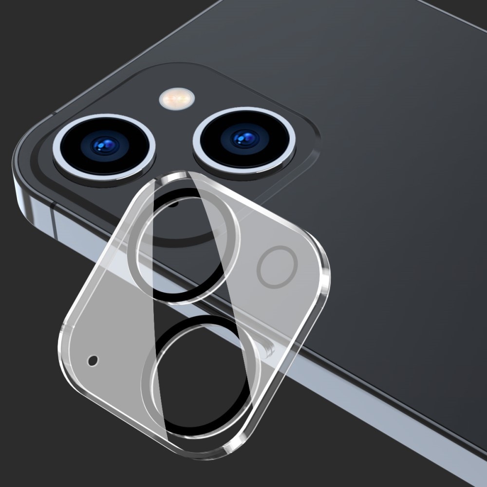 iPhone 15 Tempered Glass Lens Protector Aluminium Transparent