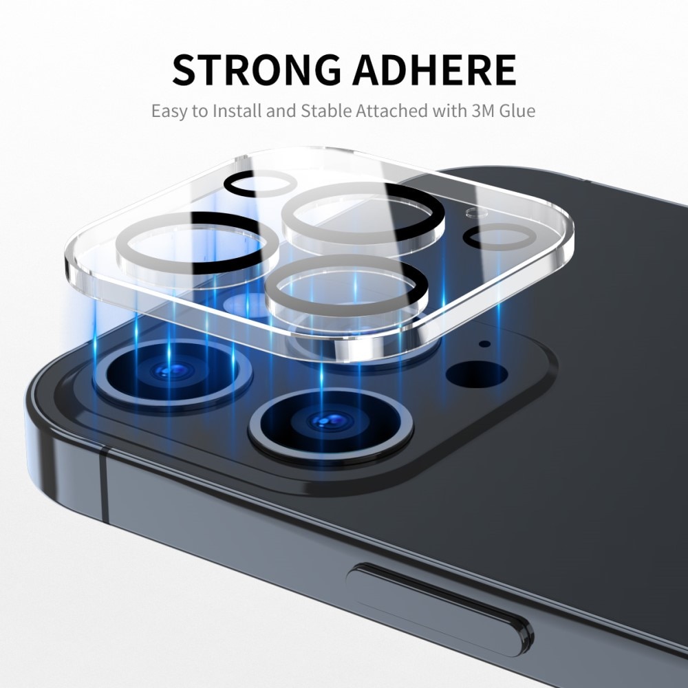 iPhone 15 Pro Tempered Glass Lens Protector Aluminium Transparent