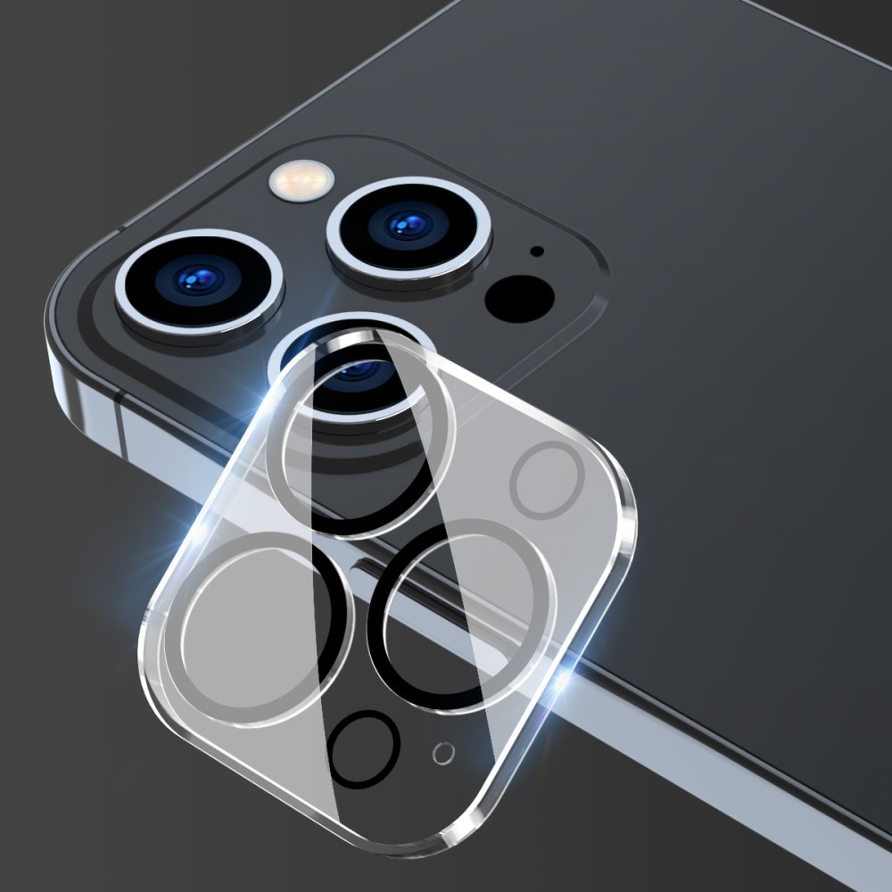 iPhone 15 Pro Max Tempered Glass Lens Protector Aluminium Transparent