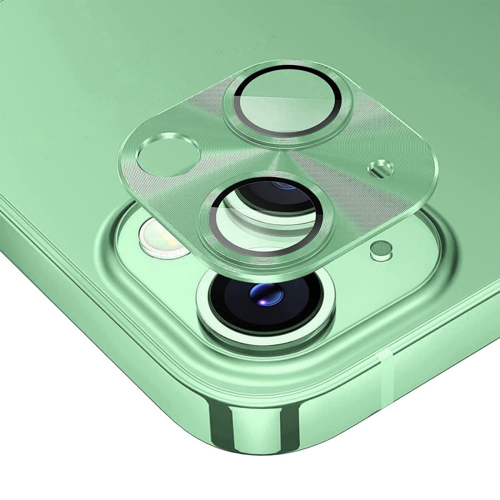 iPhone 15 Plus Camera Protector Tempered Glass Aluminium Green