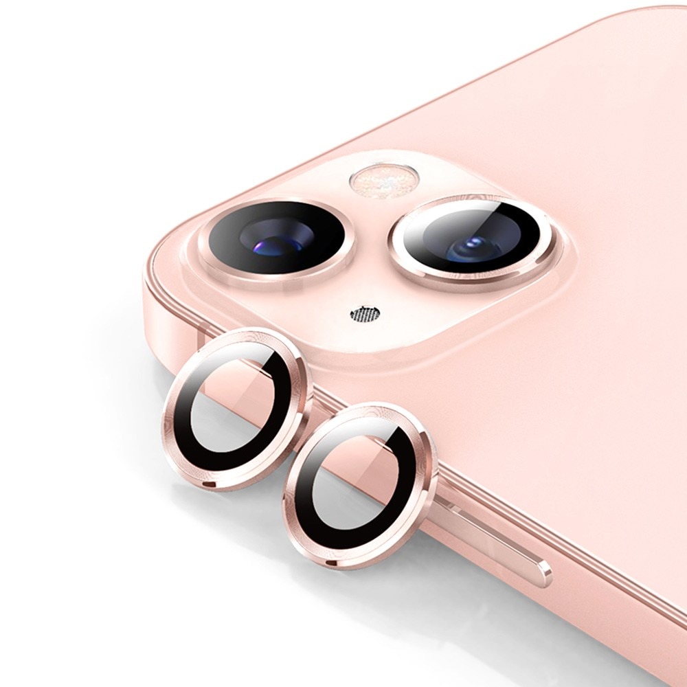 iPhone 15 Plus Tempered Glass Lens Protector Aluminium Pink