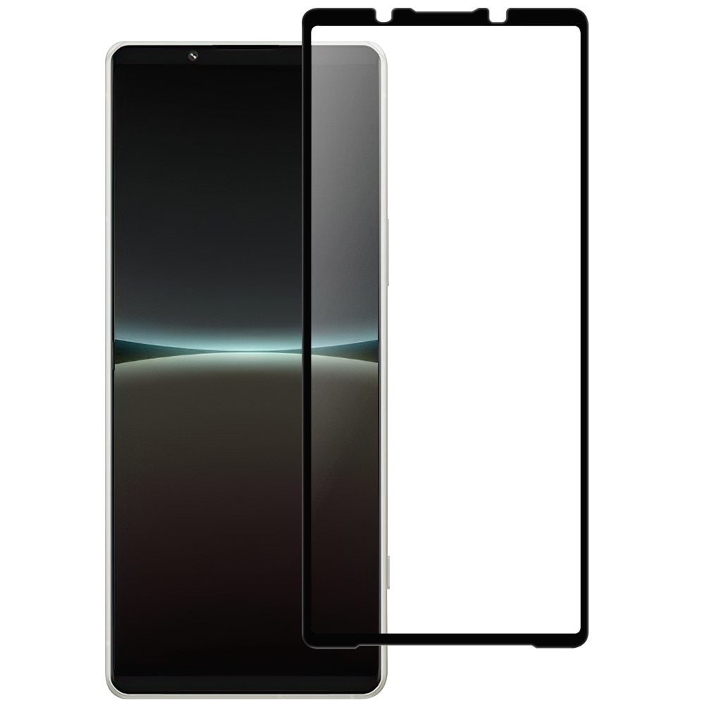 Sony Xperia 5 V Tempered Glass Full-Cover Screen Protector Black