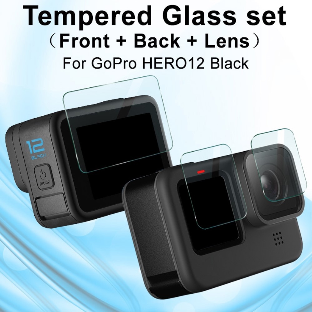 Tempered Glass Full Cover GoPro HERO12 Black