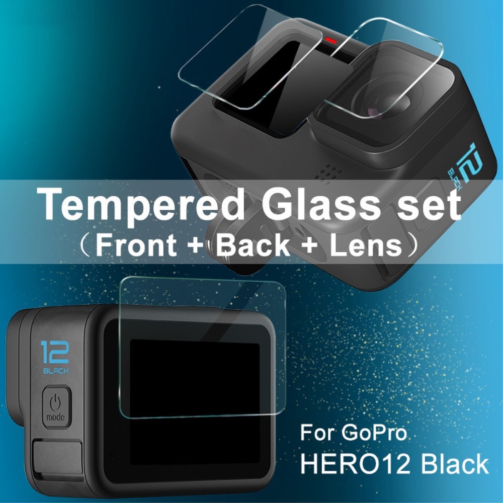 Tempered Glass Full Cover GoPro HERO12 Black