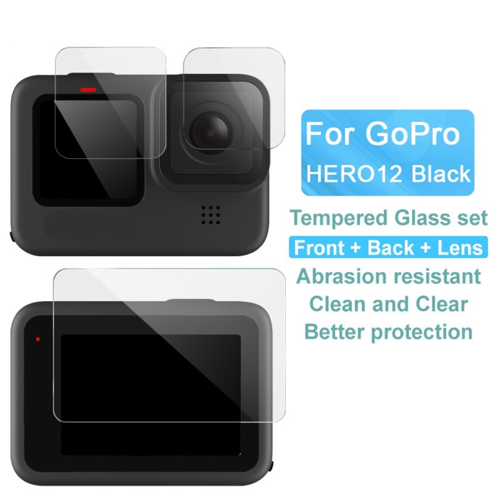 Tempered Glass Full Cover GoPro HERO12 Black