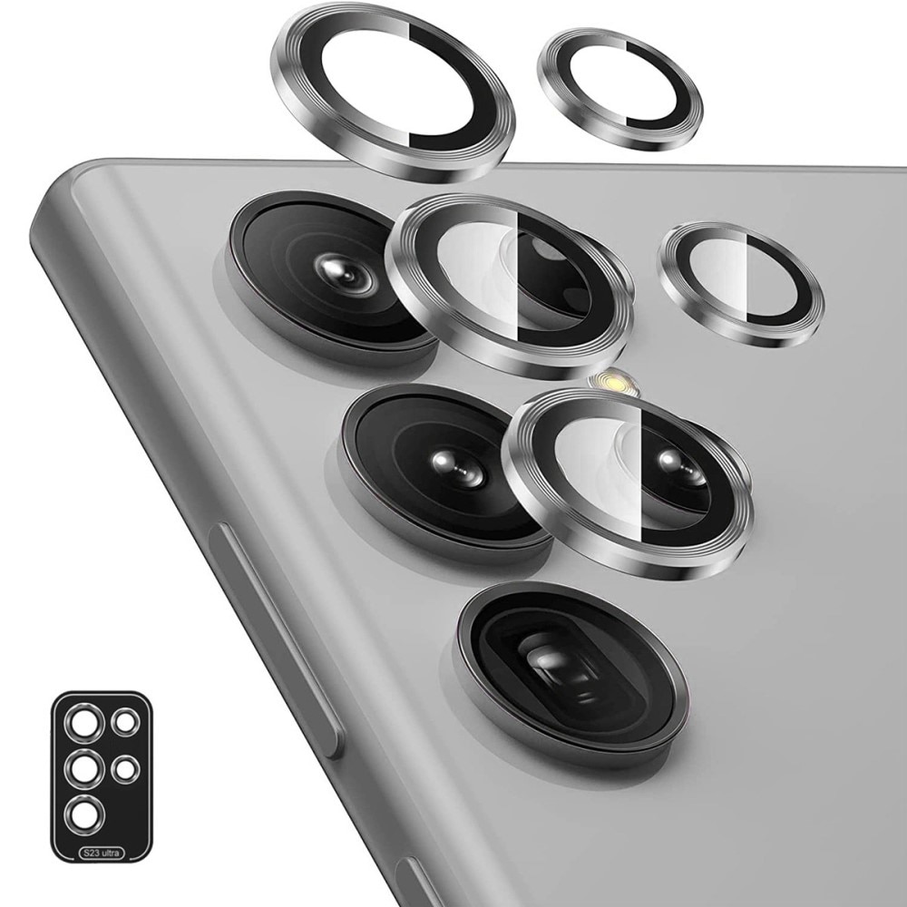 Samsung Galaxy S24 Ultra Tempered Glass Lens Protector Aluminium Grey