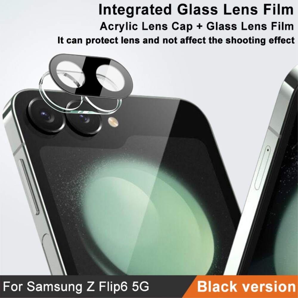 Samsung Galaxy Z Flip 6 Tempered Glass 0.2mm Lens Protector Black
