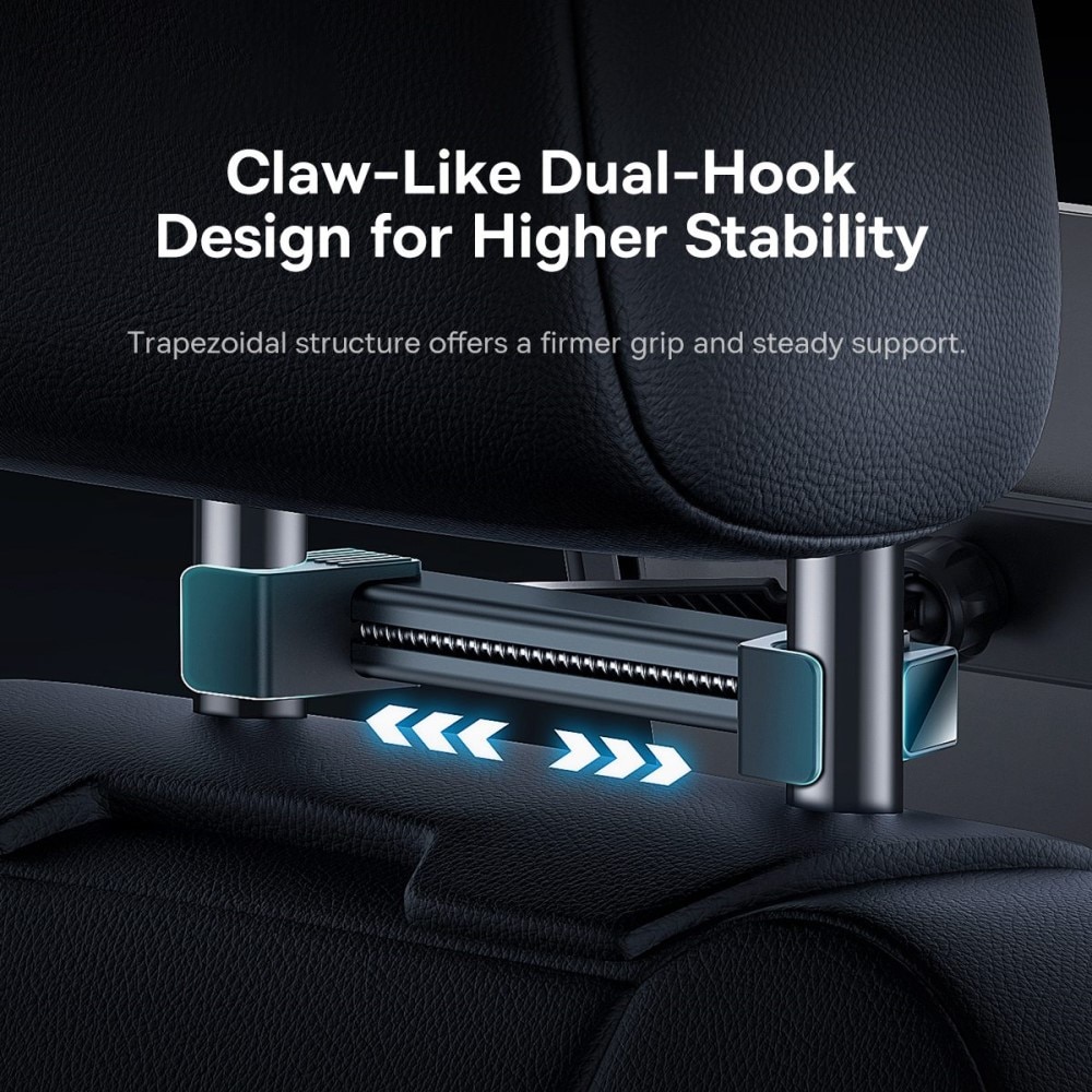 Car Headrest Tablet Holder, Black