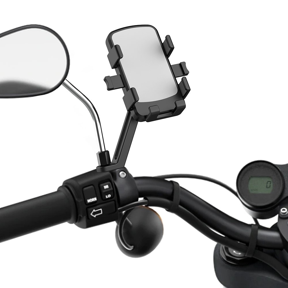 Mobile Holder for Rearview Mirror, Bicycle/Motorcycle Black