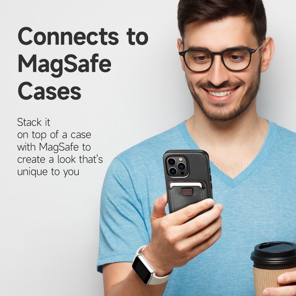 MagSafe Magnetic Card Holder Black