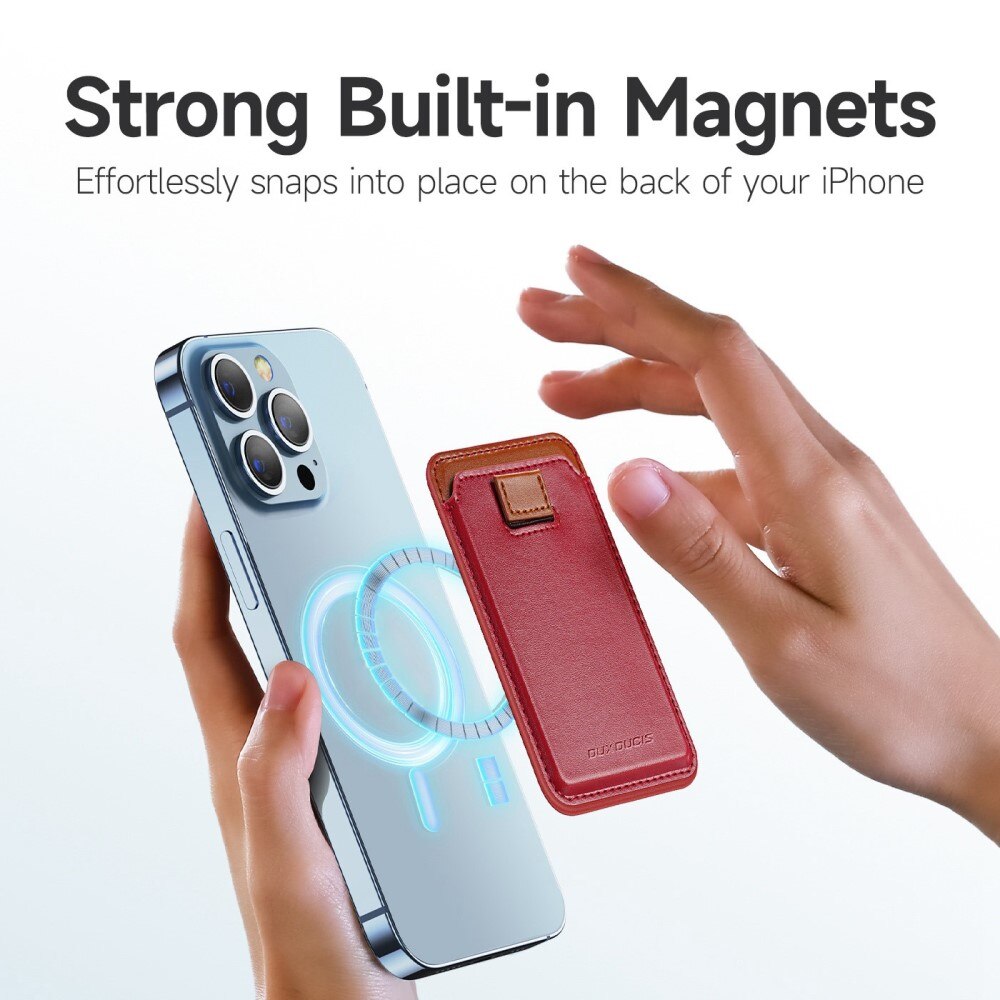 MagSafe Magnetic Card Holder Red