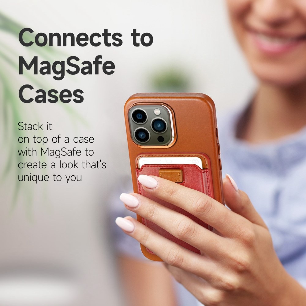 MagSafe Magnetic Card Holder Red