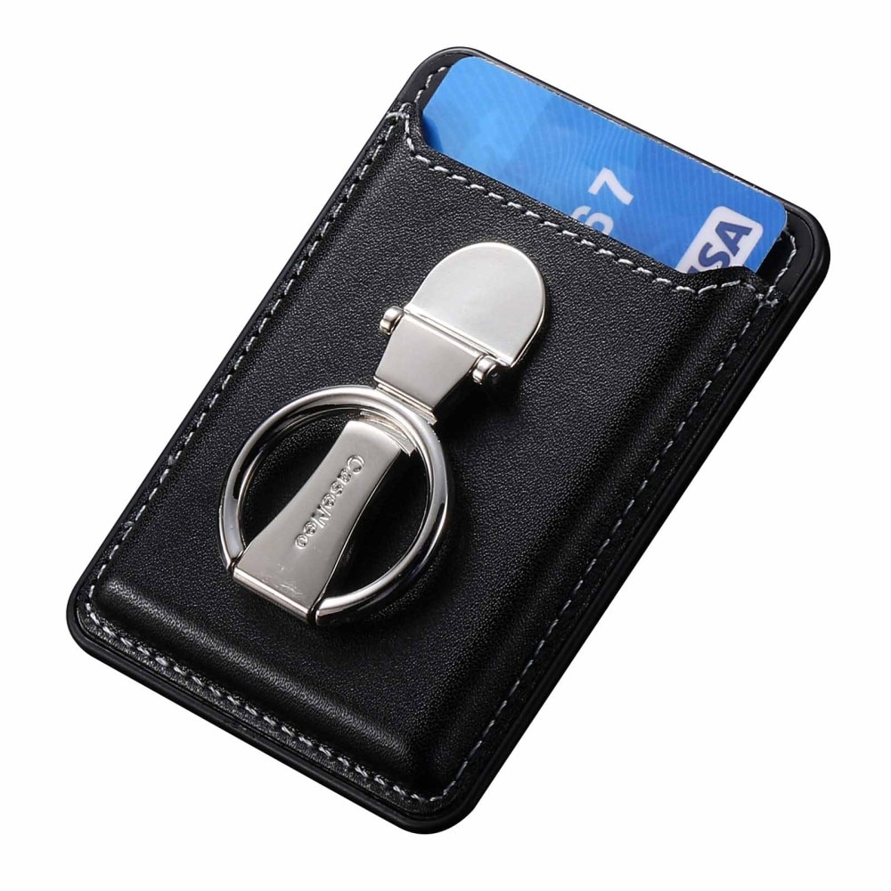 MagSafe Cardholder with Kickstand Ring Black