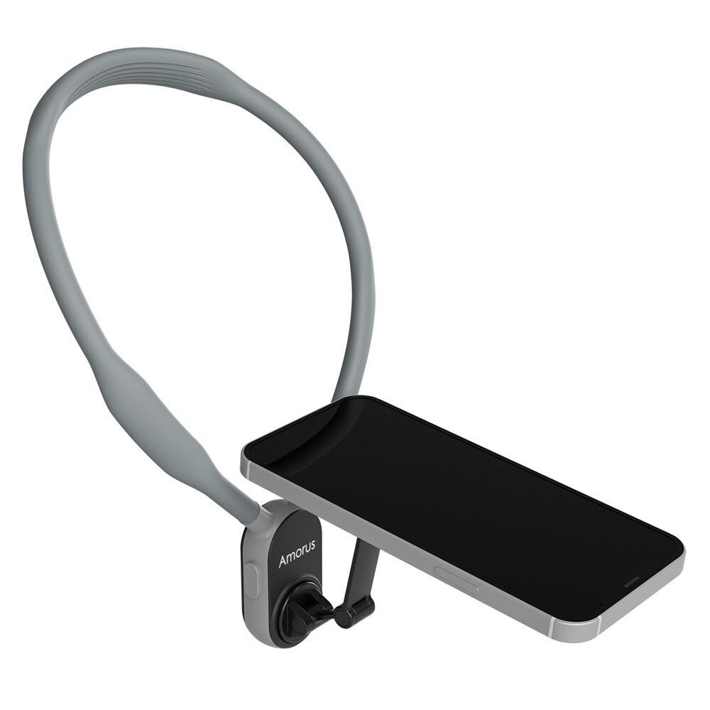 Universal MagSafe Mobile Holder Neck Mount Grey