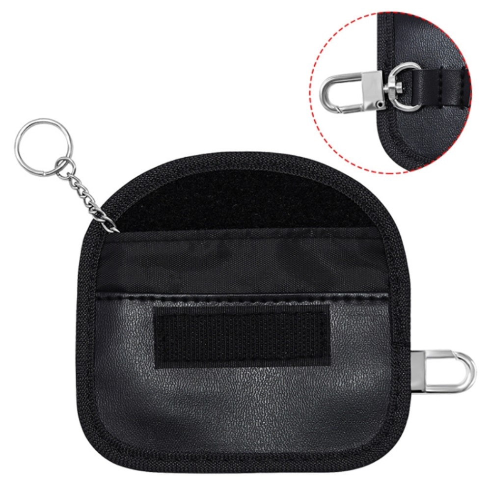 Leather Car Key Case with RFID protection Black