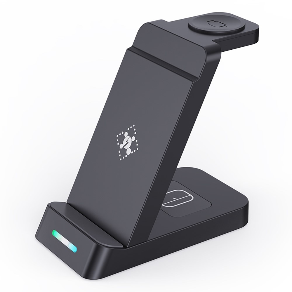 3-in-1 Wireless Charging Station for Apple Black