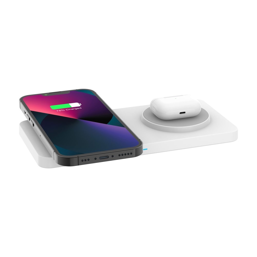 2-in-1 Magnetic Wireless Charging Pad 30W White