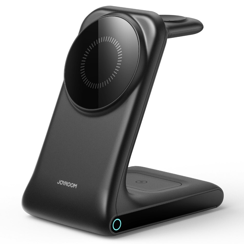 3-in-1 Wireless Magnetic Charging Station Black