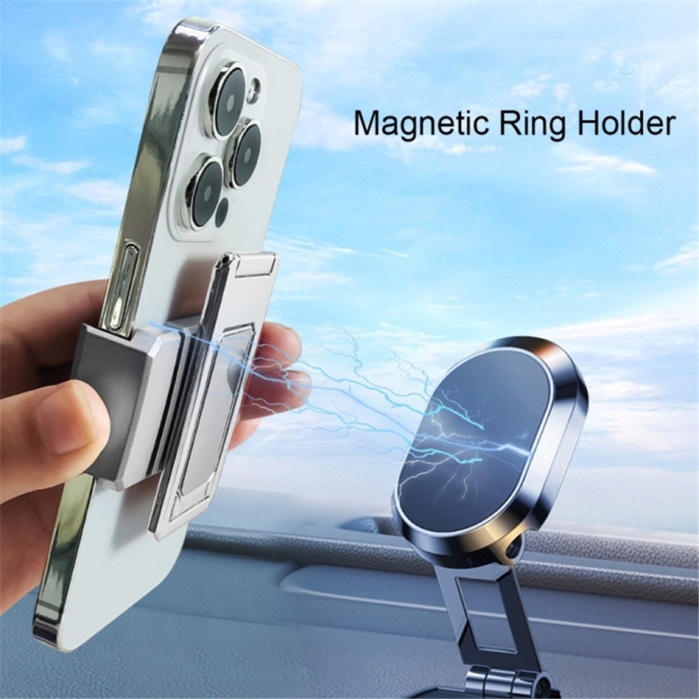 Magnetic Foldable Table Stand for Mobile Silver