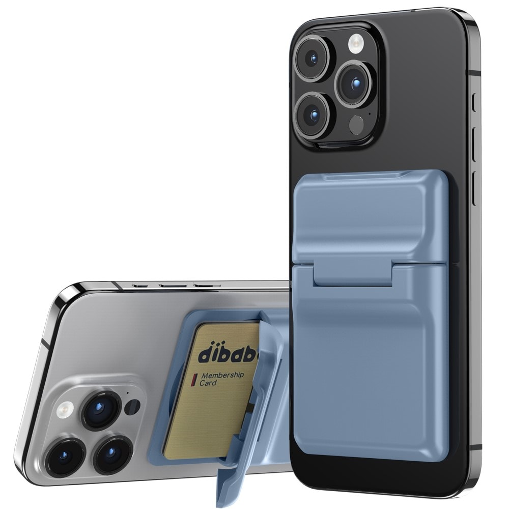 MagSafe Card Holder with Stand Blue