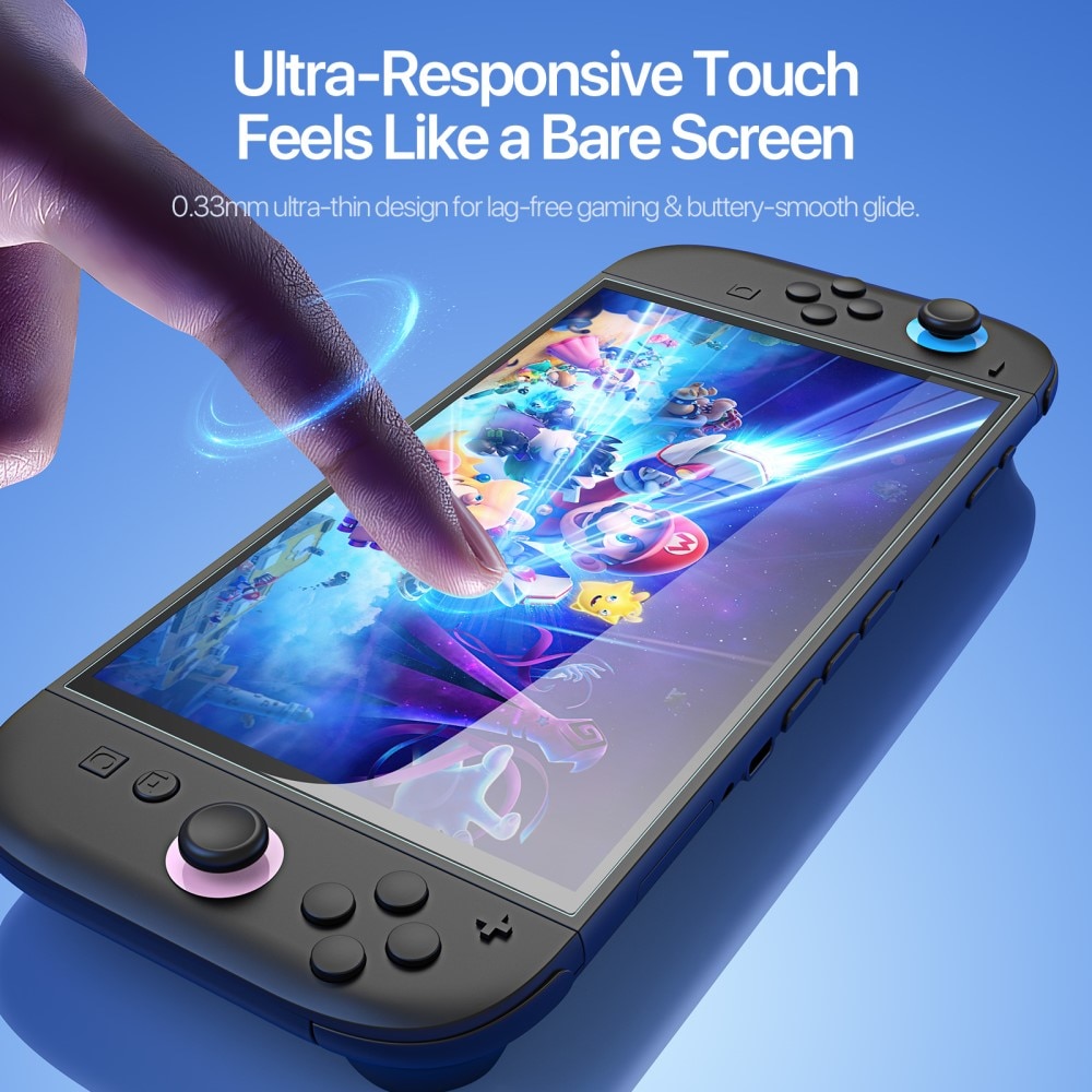 Nintendo Switch 2 Full-Cover Tempered Glass Screen Protector