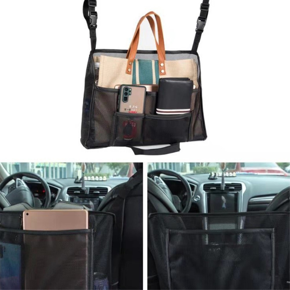 Car Seat Organizer Bag Black