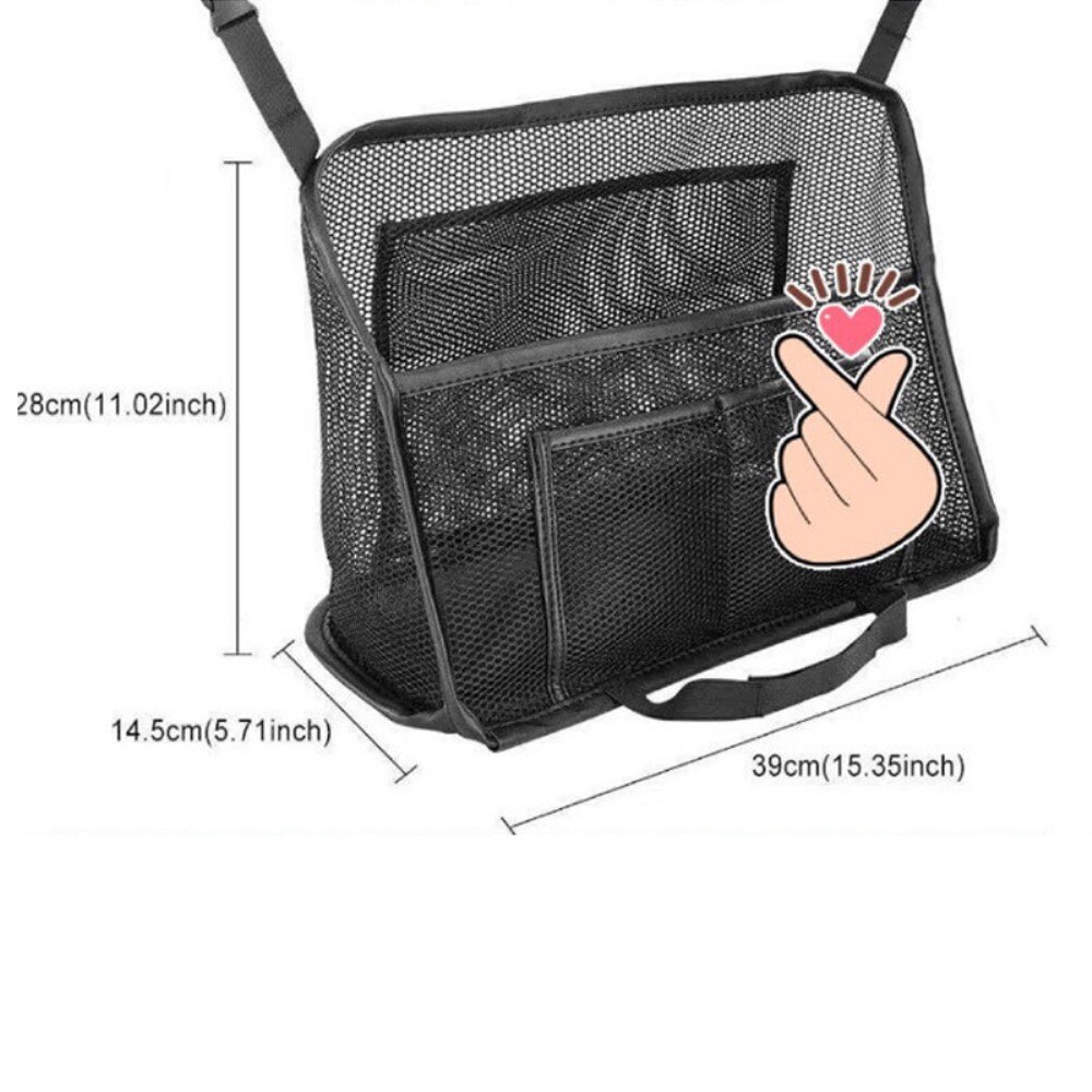 Car Seat Organizer Bag Black