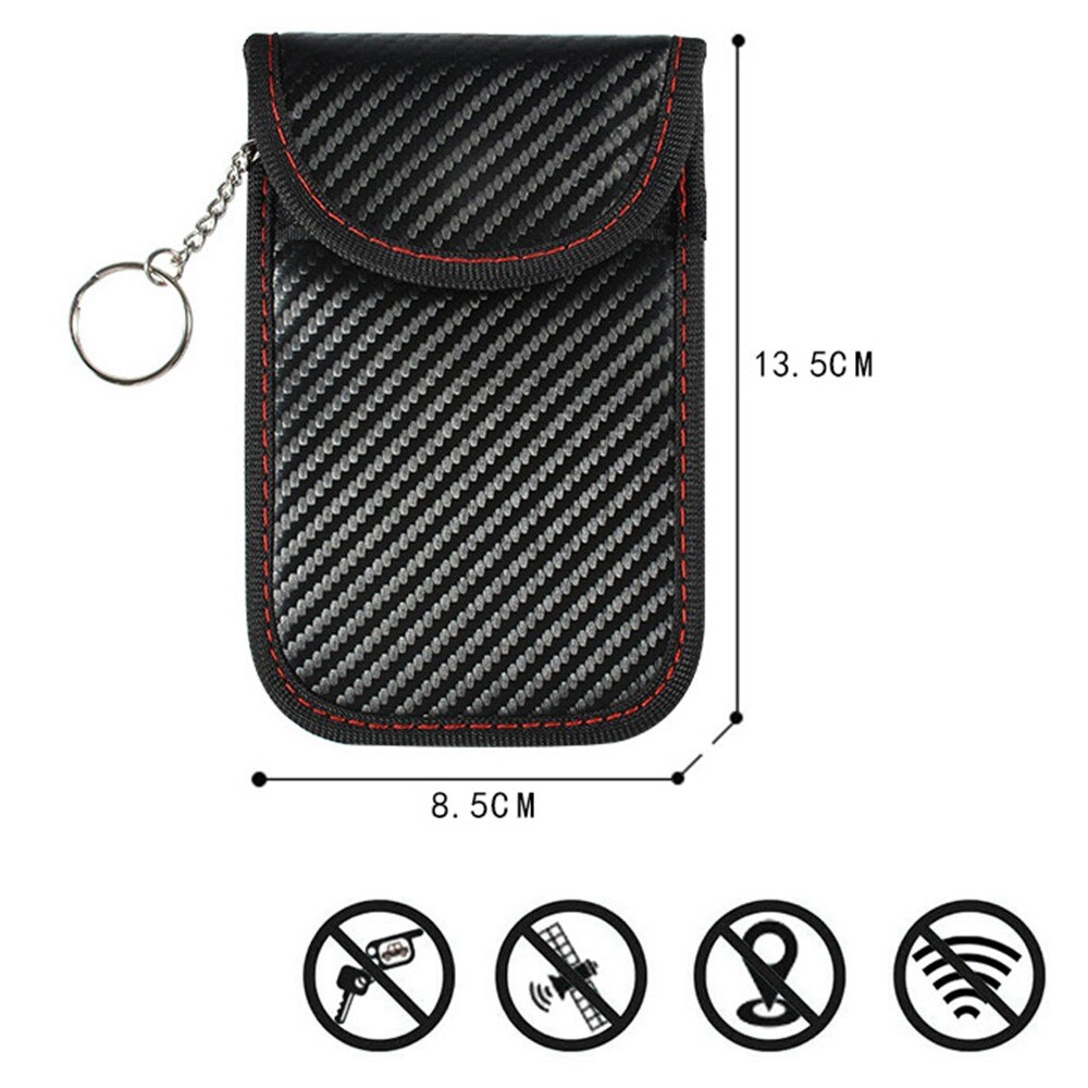 Car Key Case w.  RFID protection Carbon Fiber