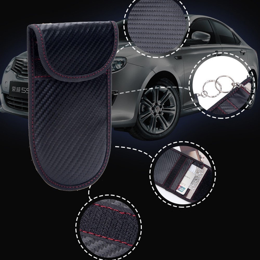 Car Key Case w.  RFID protection Carbon Fiber