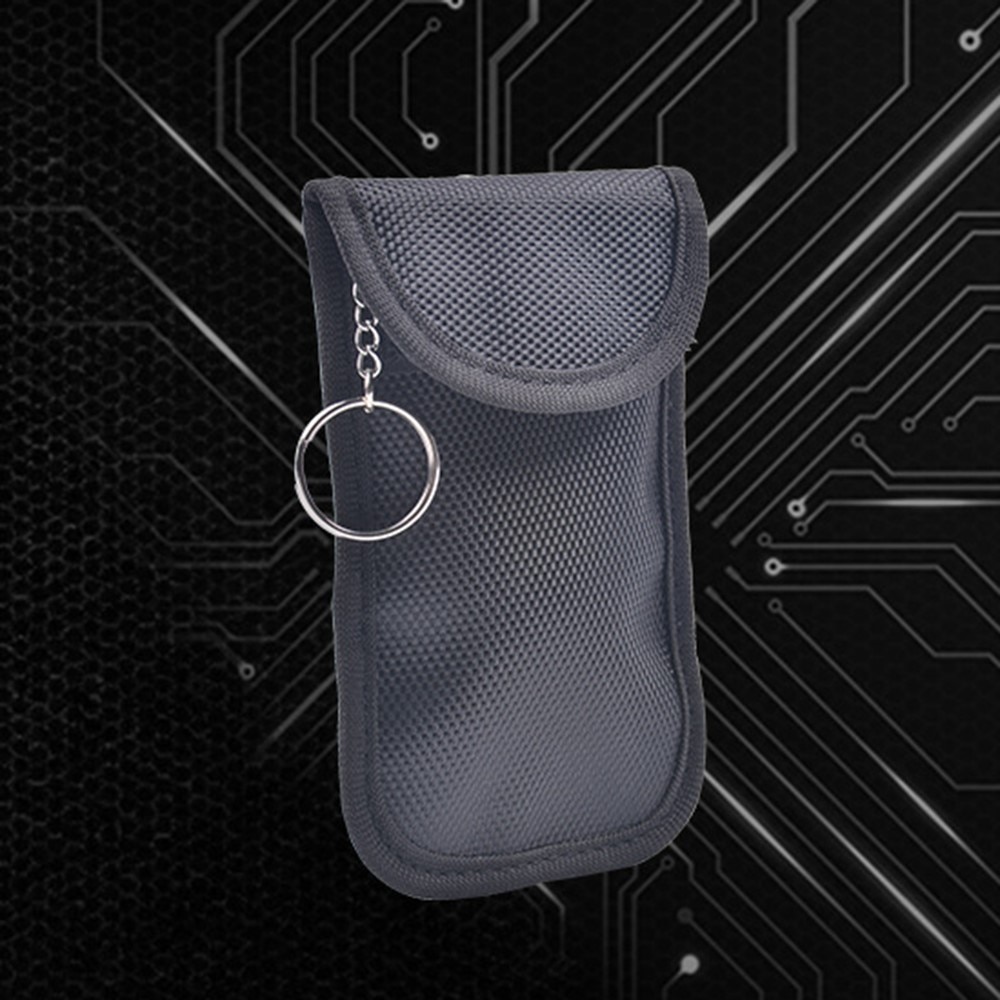 Car Key Case w. RFID protection & Belt holder Carbon Fiber