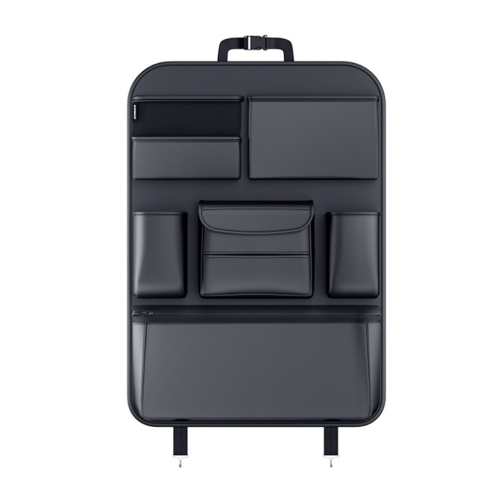 Car Back Seat Organizer  with Compartments Black