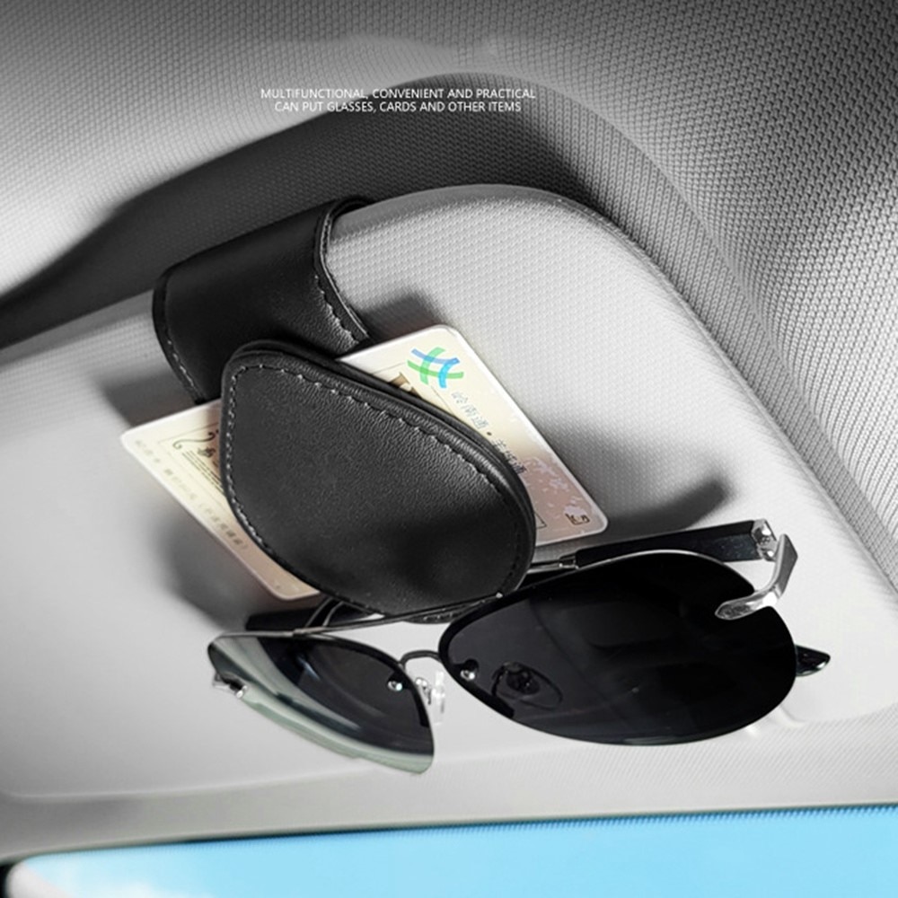 Car Sun Visor Holder for Glasses Black