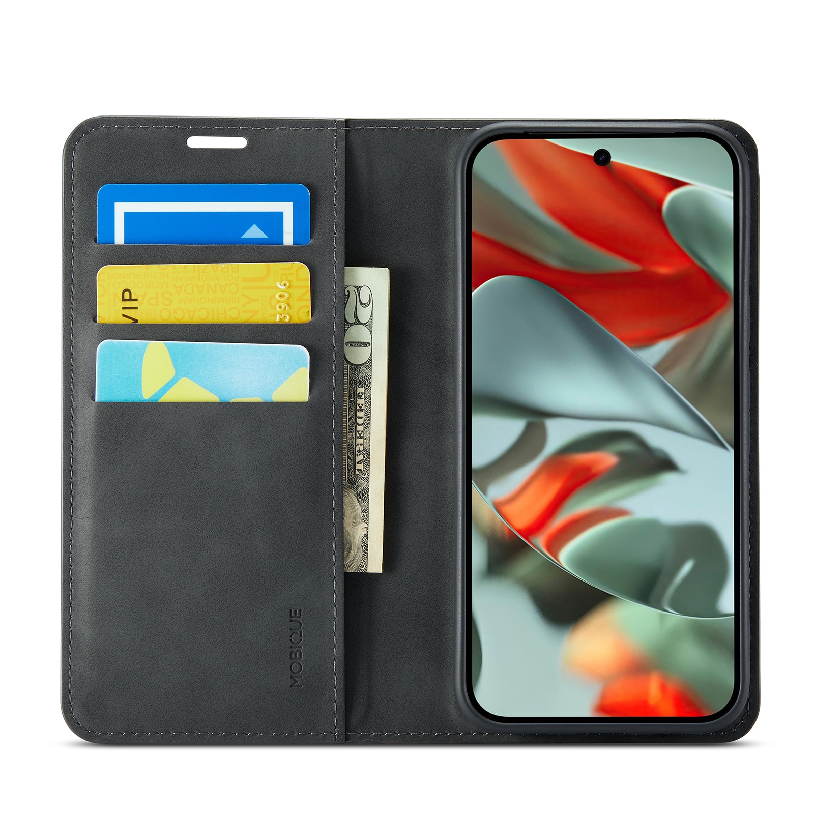 Google Pixel 10 Pro Slim Wallet Case Black