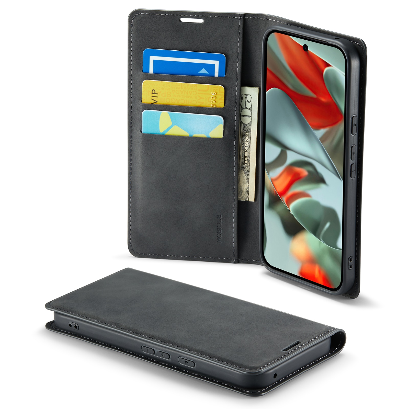 Google Pixel 10 Pro XL Slim Wallet Case Black