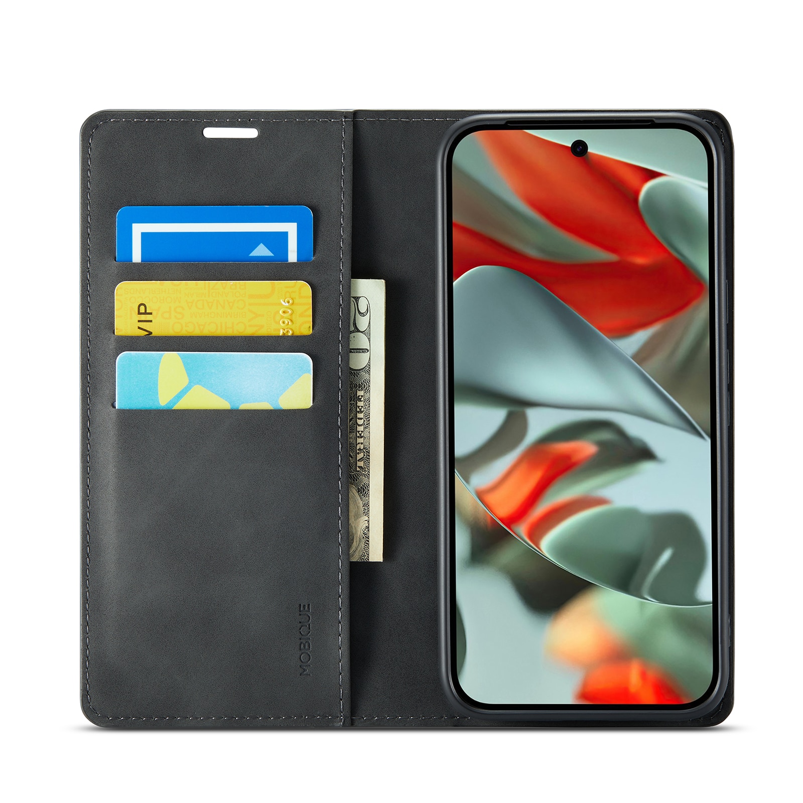 Google Pixel 10 Pro XL Slim Wallet Case Black