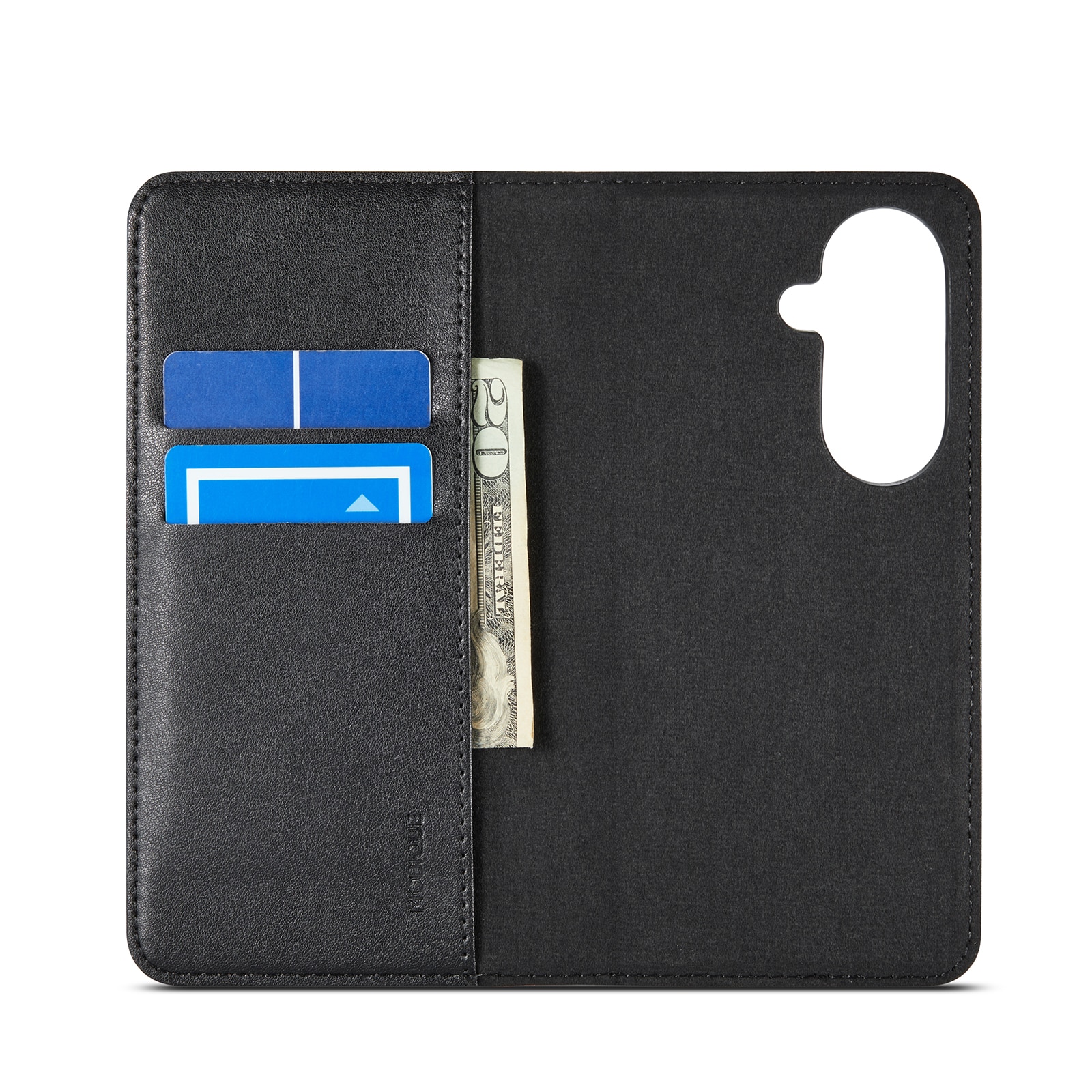 Samsung Galaxy Z Fold 7 Genuine Leather Wallet Case Black