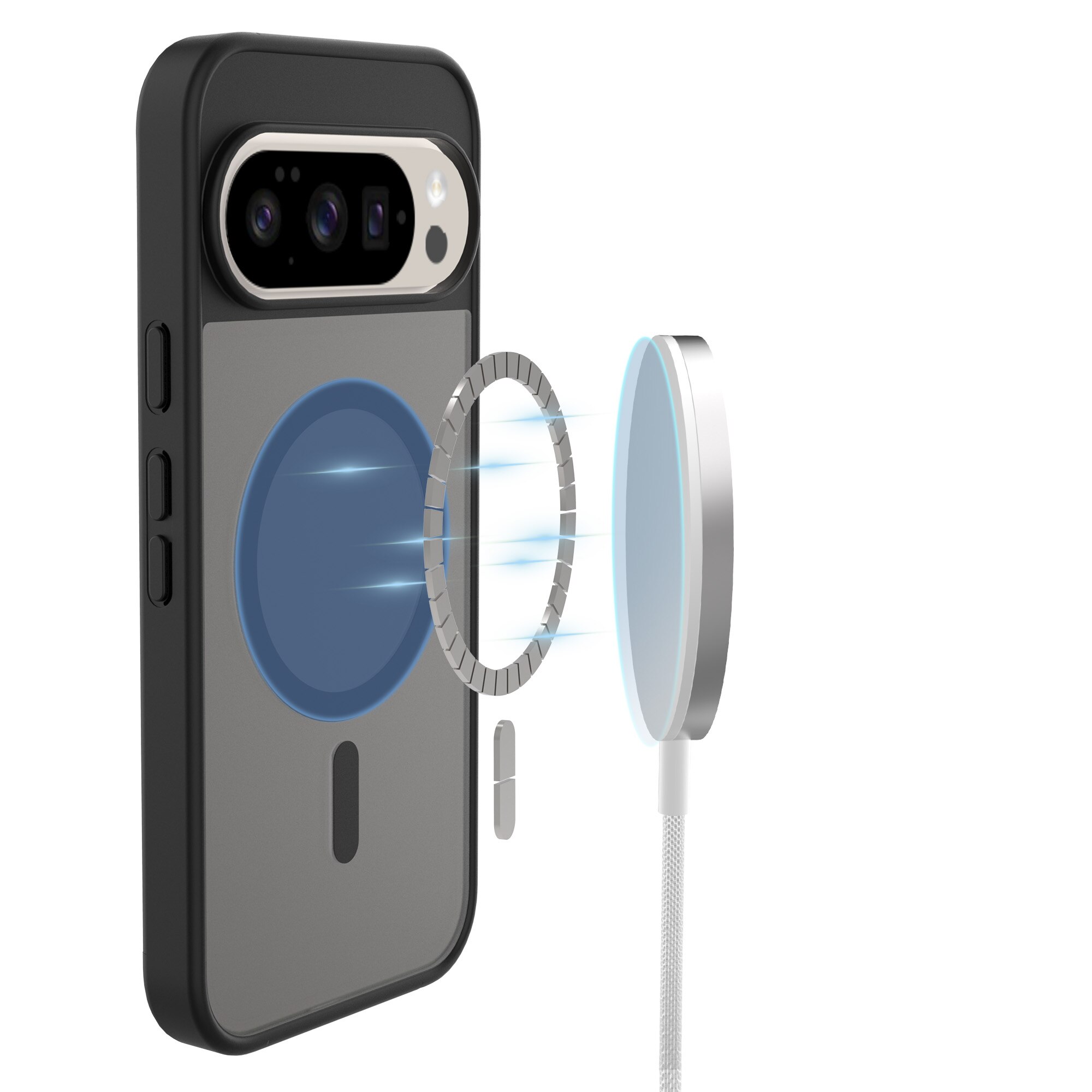 Magnetic Hybrid Case Google Pixel 10 Pro XL Frosted Black