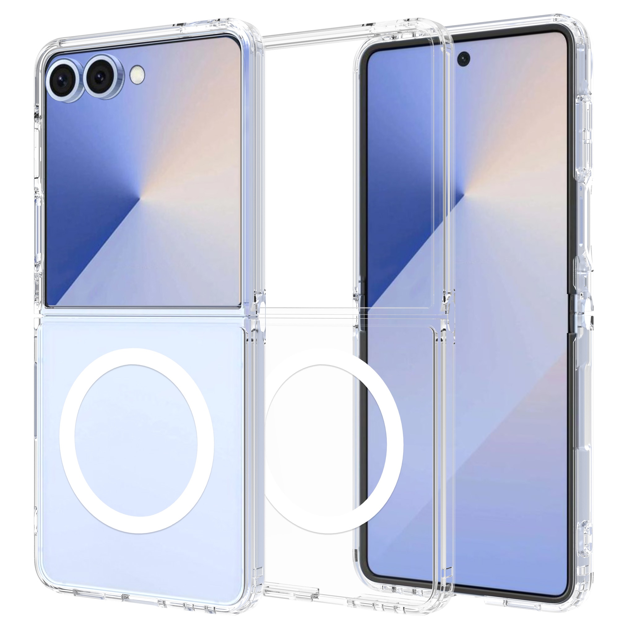 Hybrid Case MagSafe Samsung Galaxy Z Flip 7 Transparent