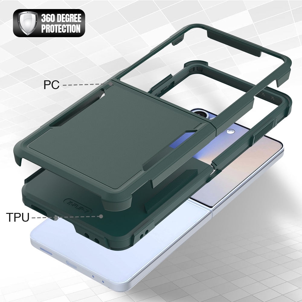 Samsung Galaxy Z Flip 7 Off-road Hybrid Case Green