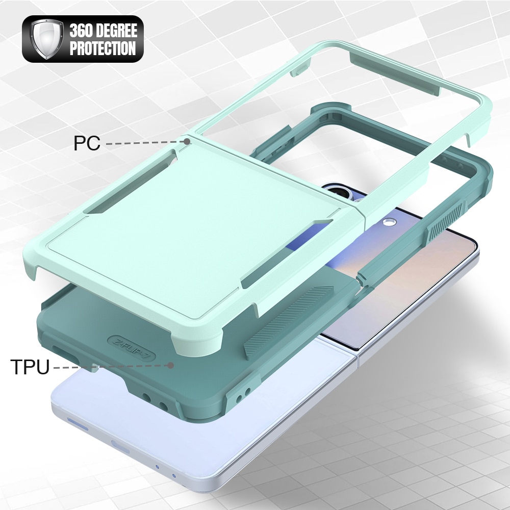 Samsung Galaxy Z Flip 7 Off-road Hybrid Case Mint Green