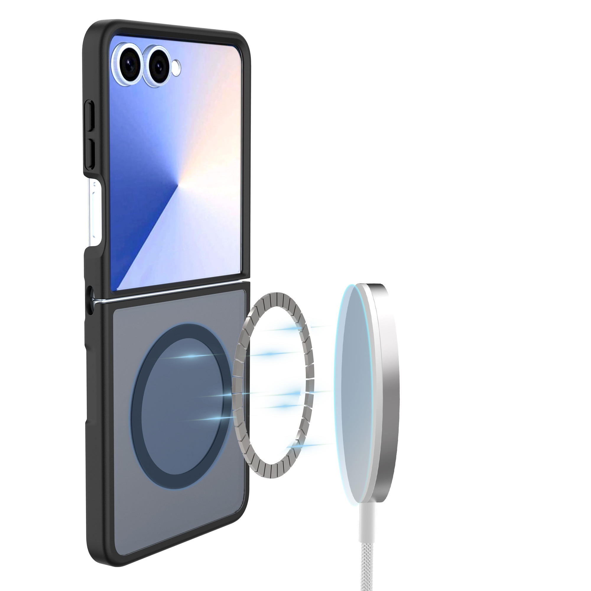 Magnetic Hybrid Case Samsung Galaxy Z Flip 7 Frosted Black