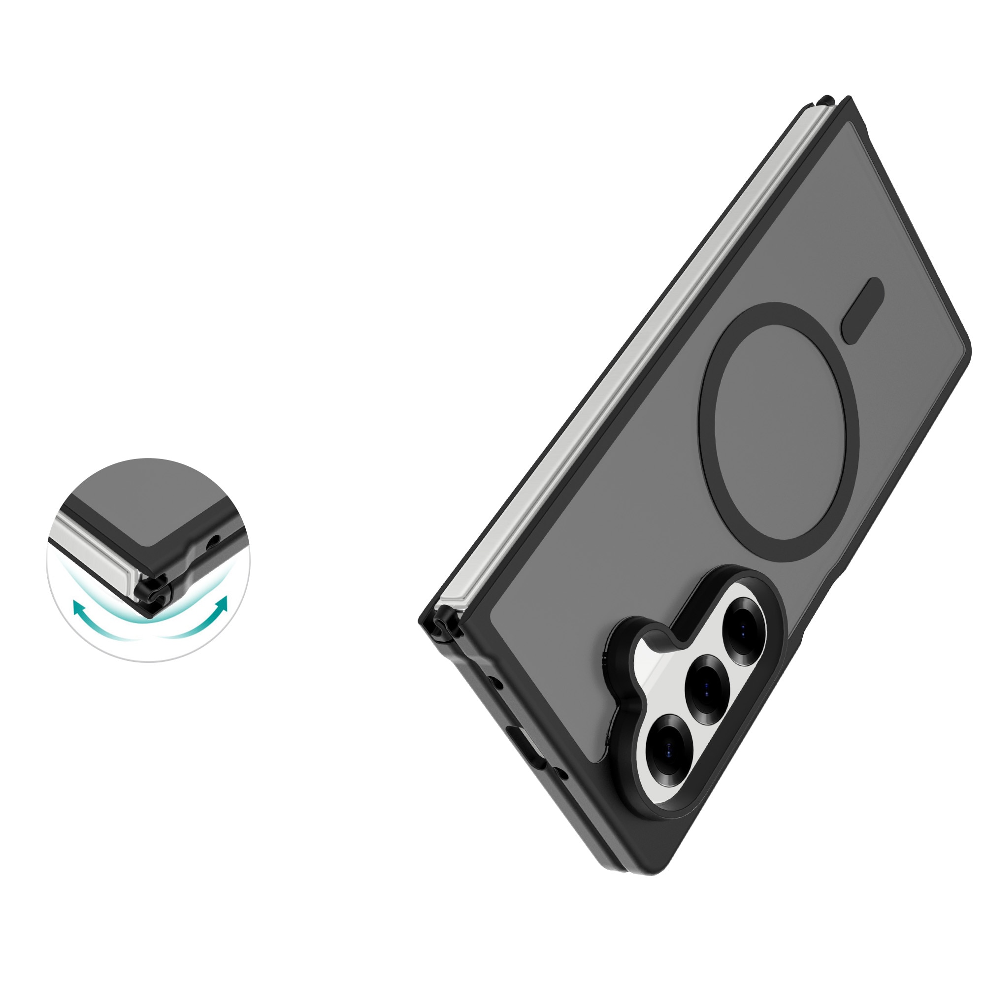 Magnetic Hybrid Case Samsung Galaxy Z Fold 7 Frosted Black
